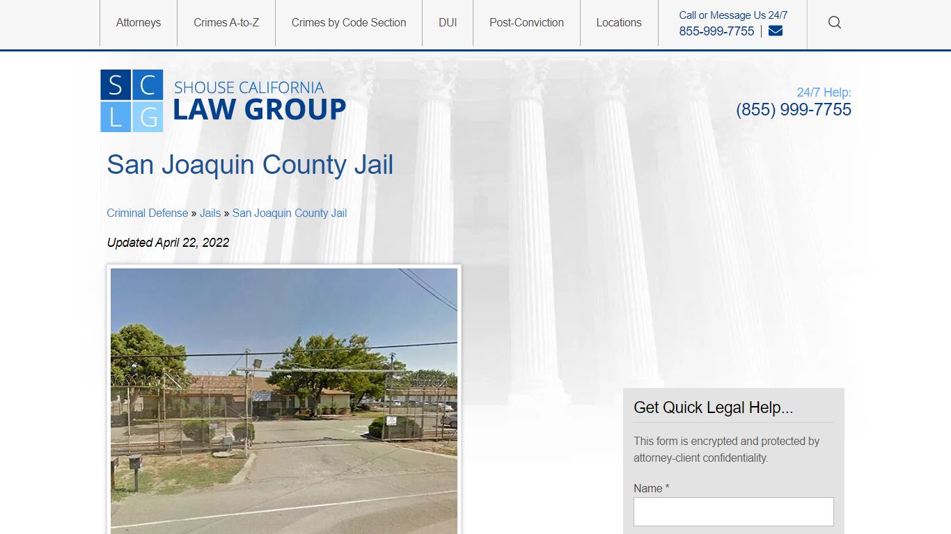 San Joaquin County Jail Info - Location, Bail, Visiting, Contact